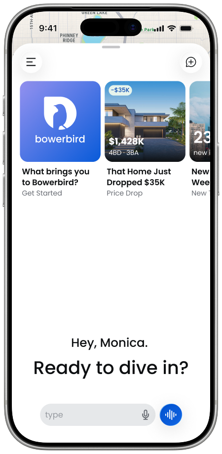 Bowerbird app — home
