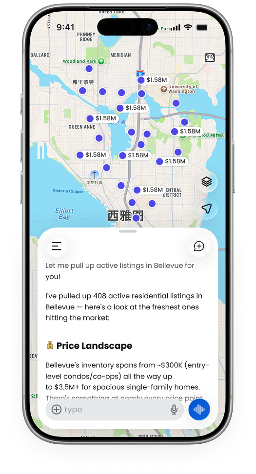 Bowerbird app — map and chat
